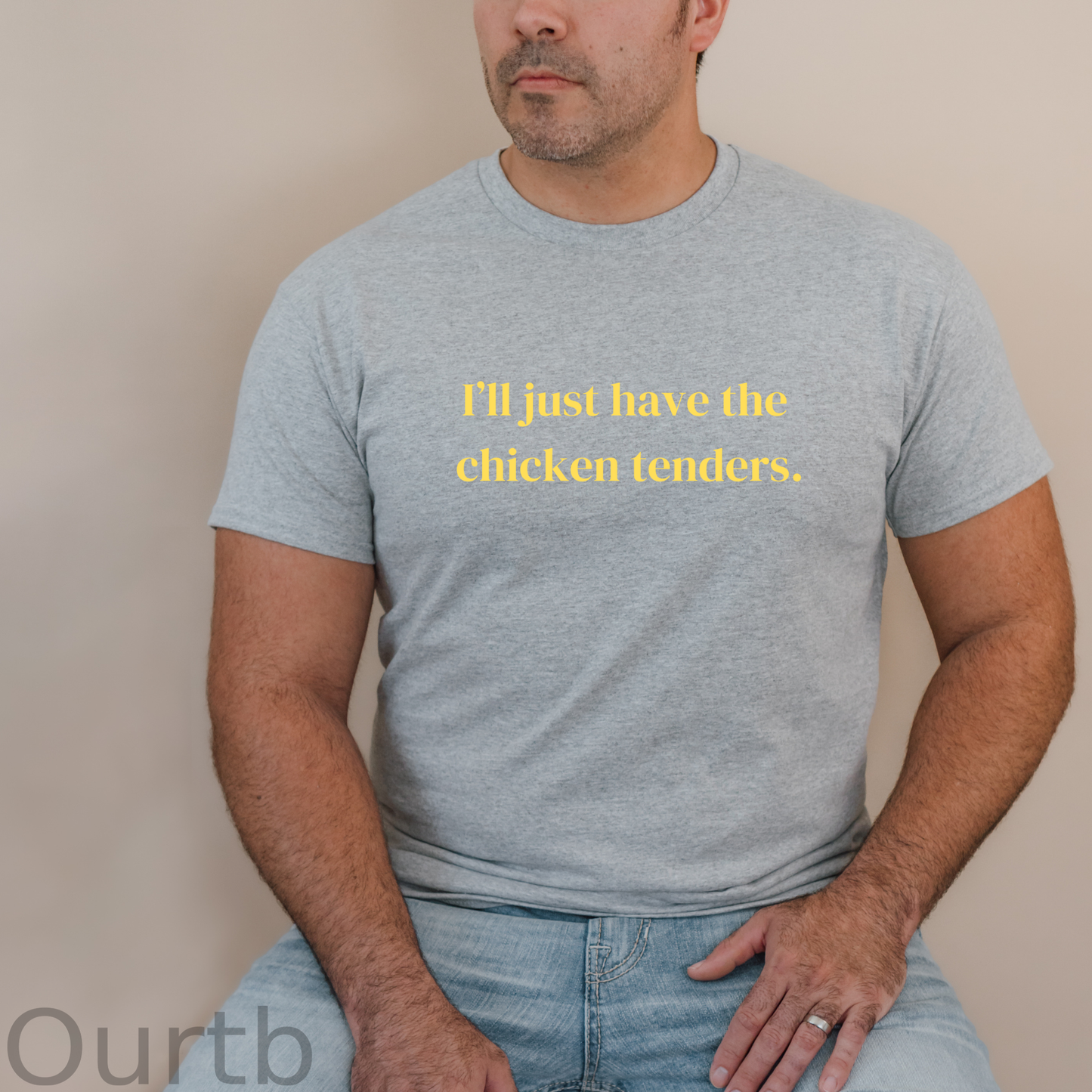 Short sleeve shirt, ILL JUST HAVE THE CHICKEN TENDERS