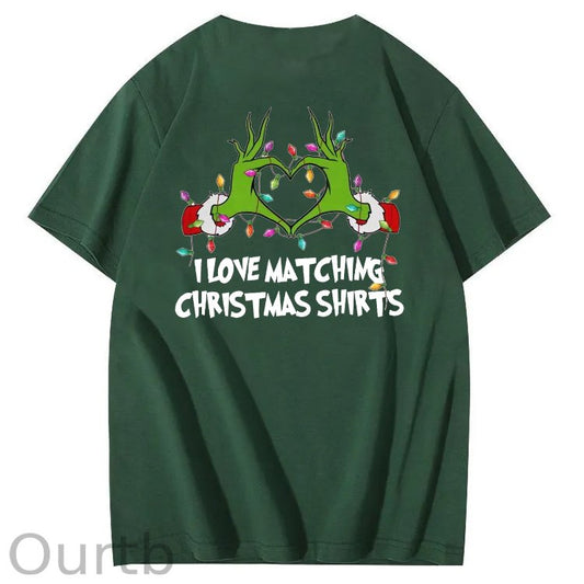 I Love  Matching Christmas Shirt  But I Don't  Pattern  100% Cotton T-Shirt