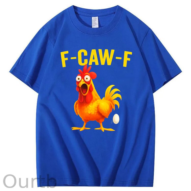 F-Caw-F Egg-Laying Chickens Pattern100% Cotton T-Shirt