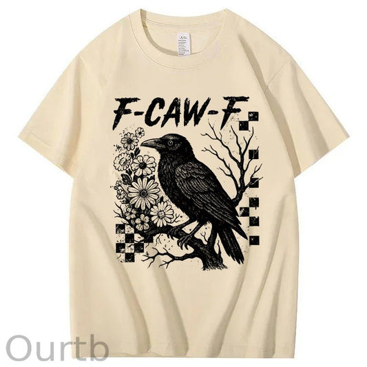 F-Caw-F Crow 100% Cotton T-Shirt