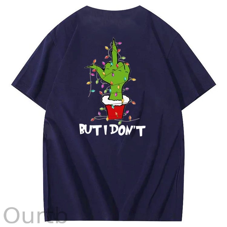 Christmas But I Don't  Pattern  100% Cotton T-Shirt
