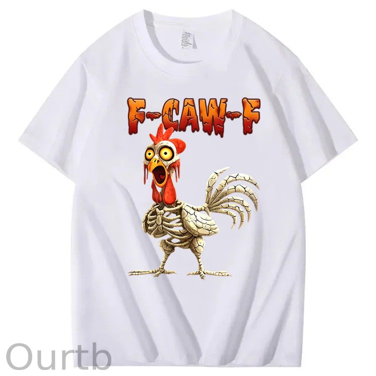 F-Caw-F Chicken Halloween 100% Cotton T-Shirt