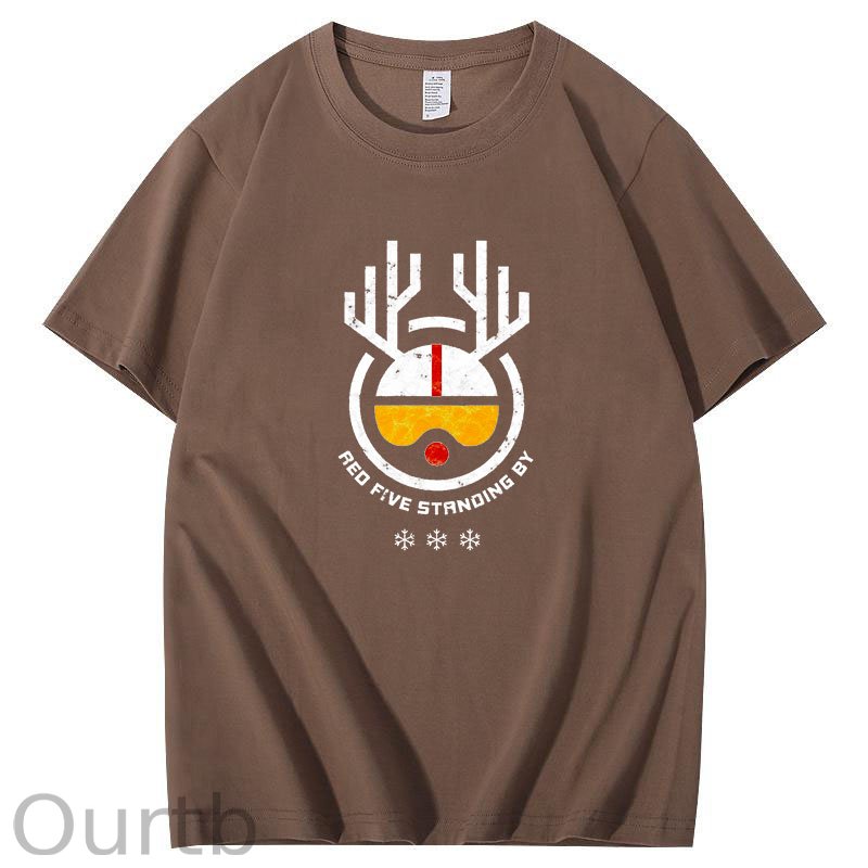 Rudolph Red Five Standing By Christmas T-Shirt