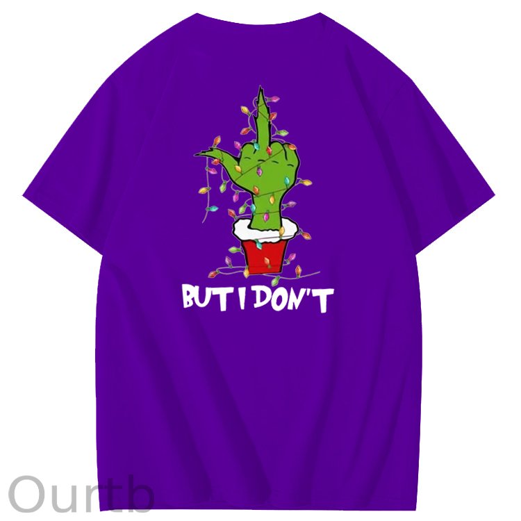 Christmas But I Don't  Pattern  100% Cotton T-Shirt