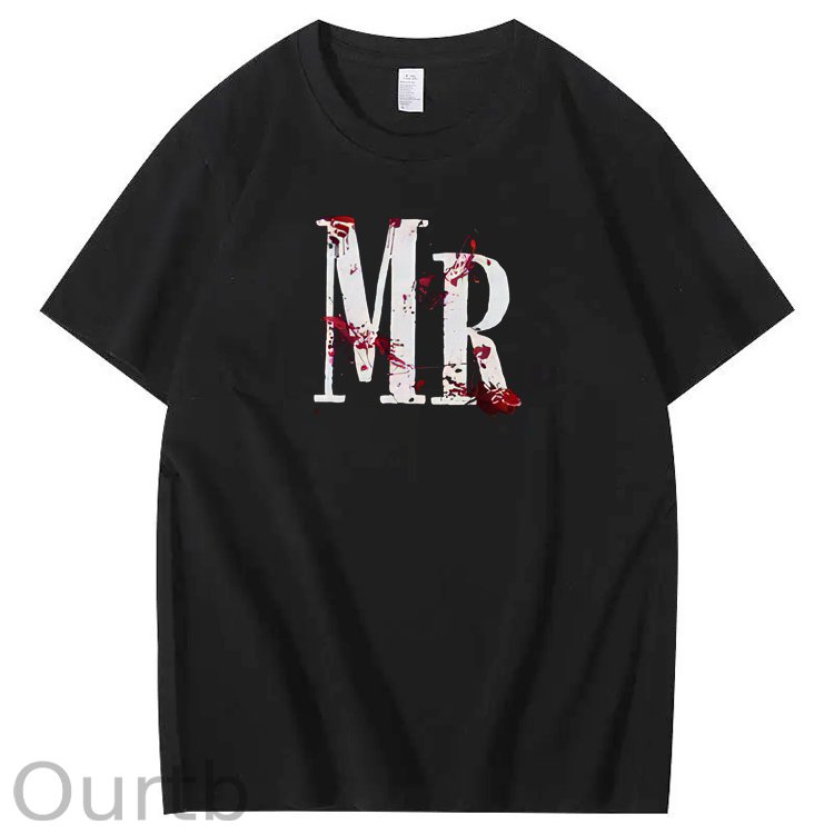 Halloween Couple Pattern Print 100% Cotton T-Shirt