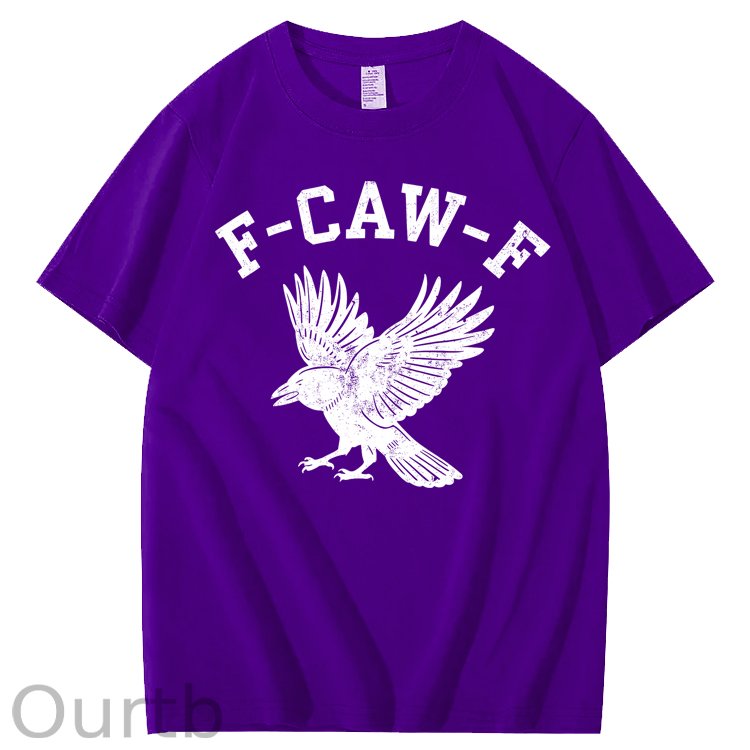 F-Caw-F Crow Raven 100% Cotton T-Shirt