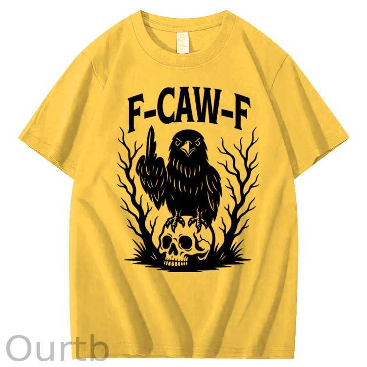 F-Caw-F Crow 100% Cotton T-Shirt
