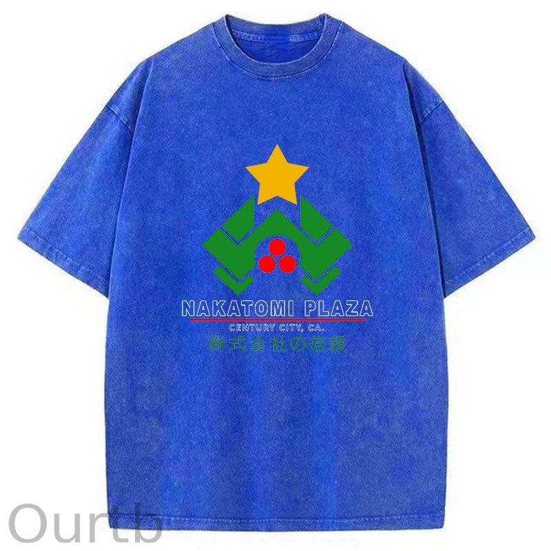Nakatomi Plaza Christmas Washed T-Shirt