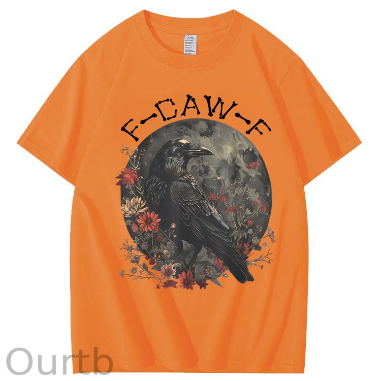 F-Caw-F Crow Raven 100% Cotton T-Shirt