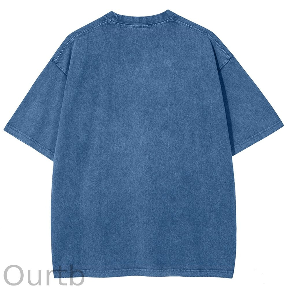 Unisex Christmas EW People Printed Washed Tee