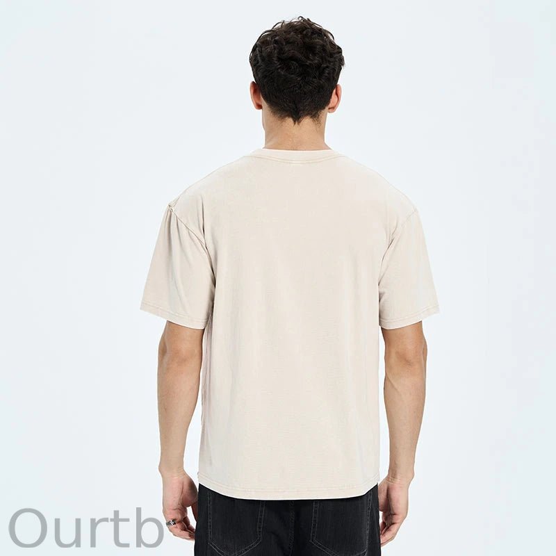 Christmas Lights Cat Washed T-Shirt