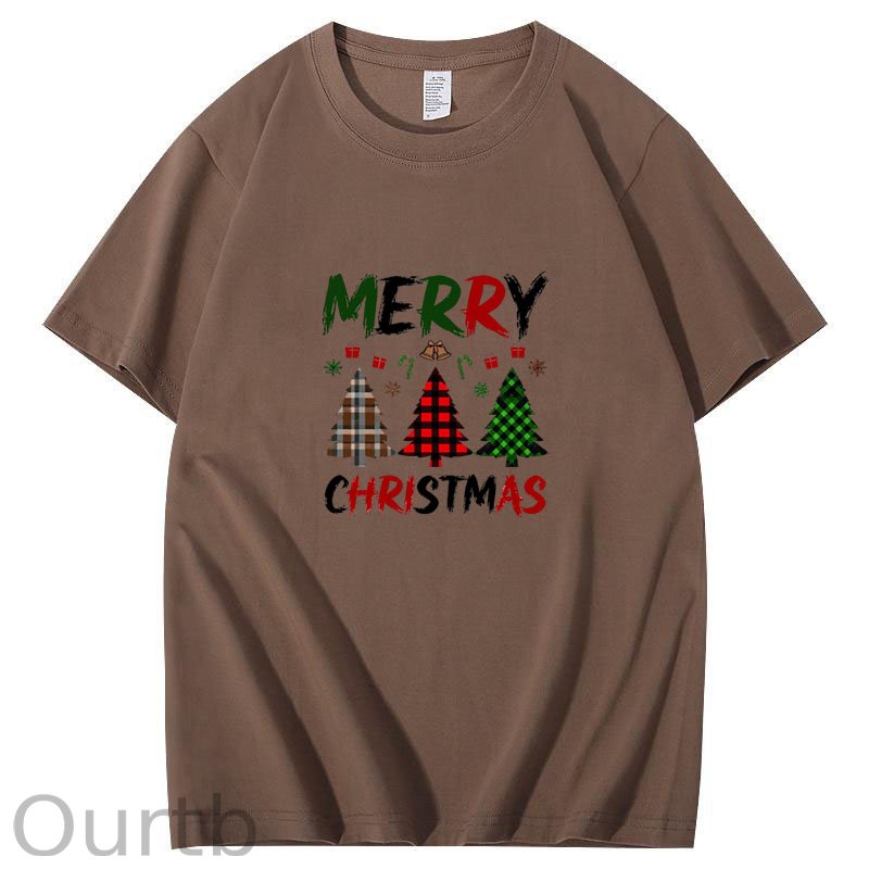Plaid Christmas Trees With Bold T-Shirt