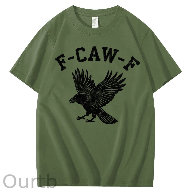 F-Caw-F Crow Raven 100% Cotton T-Shirt