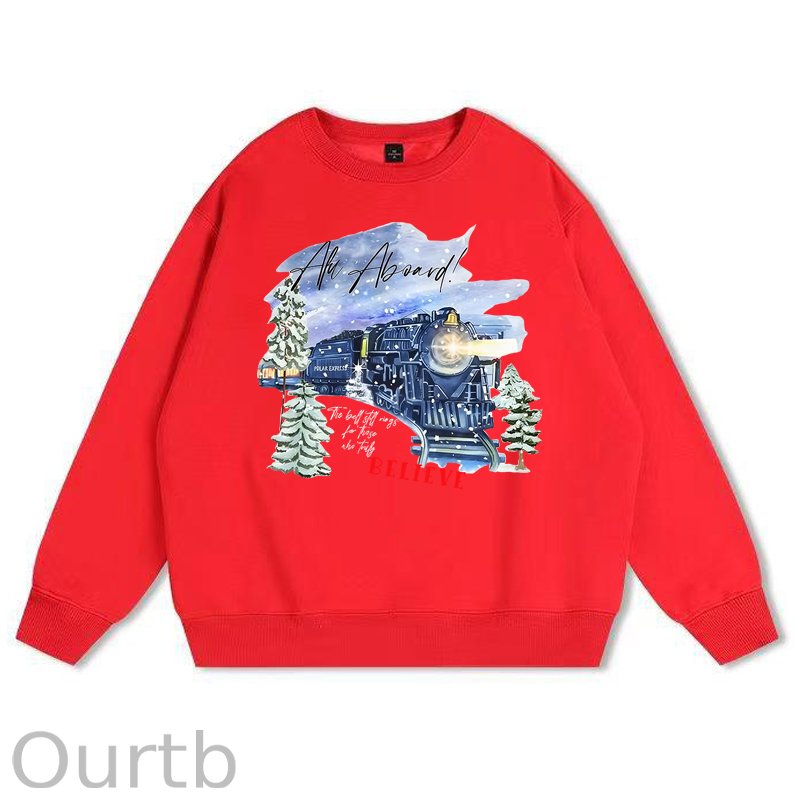 Christmas Believe 100% Cotton Fleece Sweatshirt