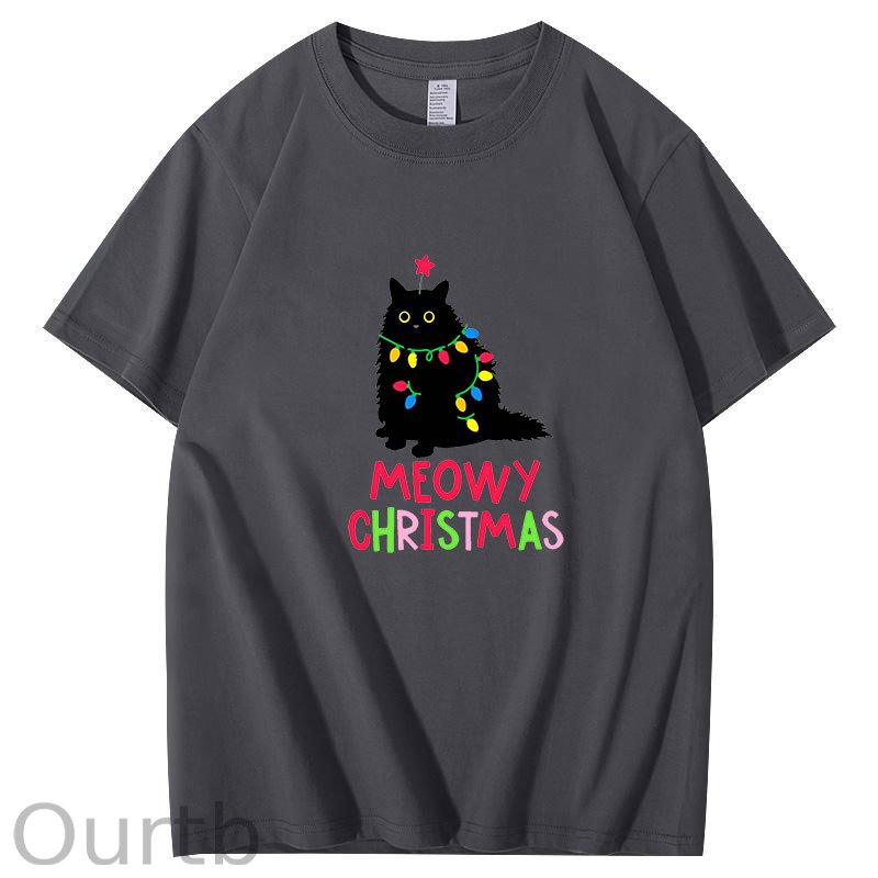 Meowy Christmas Cat T-Shirt