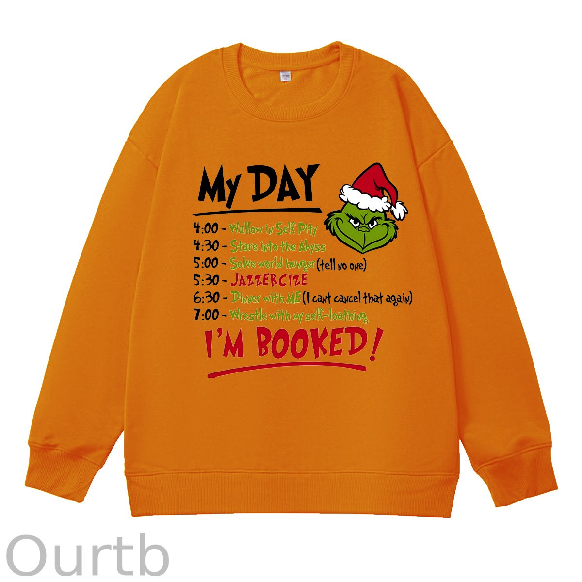 Christmas My Days   Pattern 100% 300g CottonCrew Neck Sweatshirt
