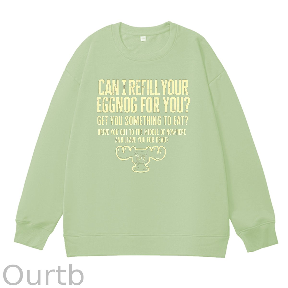 Funny Pattern 100% 300g CottonCrew Neck Sweatshirt