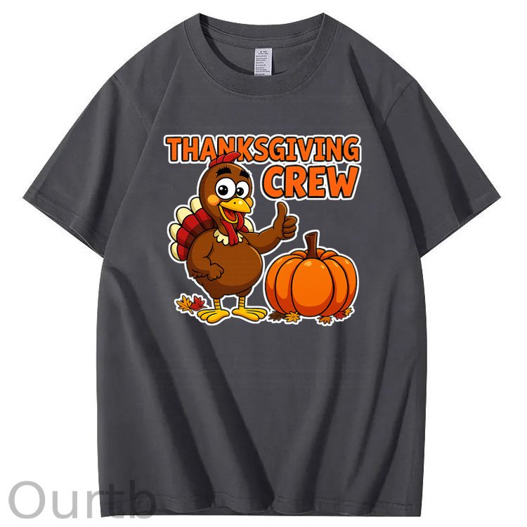 Thanksgiving Crew  Pattern100% Cotton T-Shirt