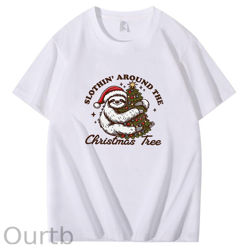 Slothin Around the Christmas Tree T-Shirt
