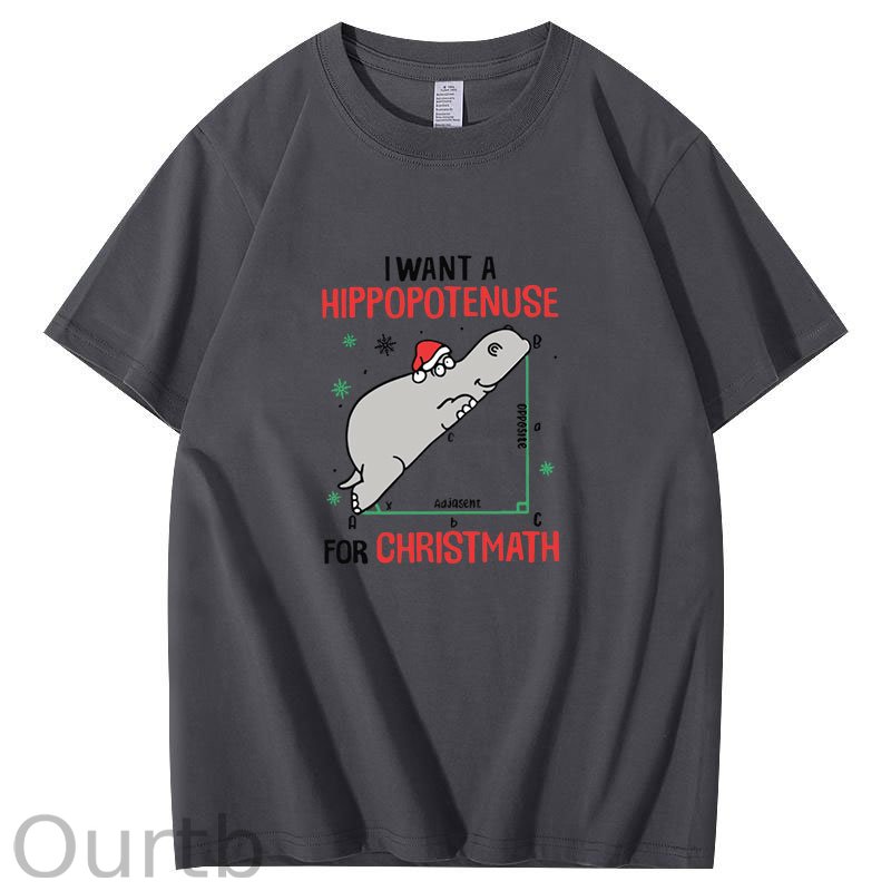 I Want A Hippopotenuse For Christmas T-Shirt