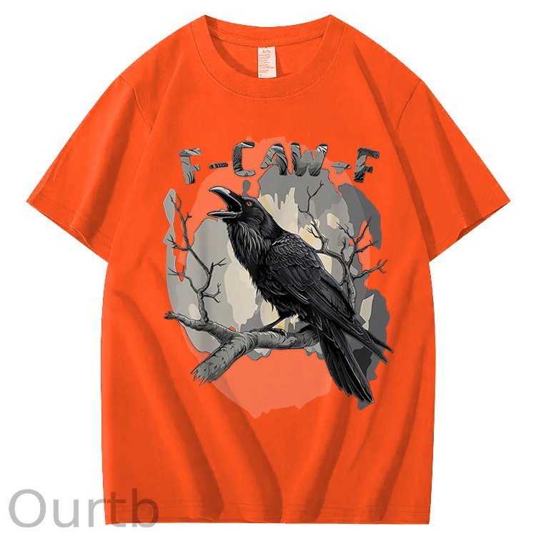 F-Caw-F Crow Raven 100% Cotton T-Shirt