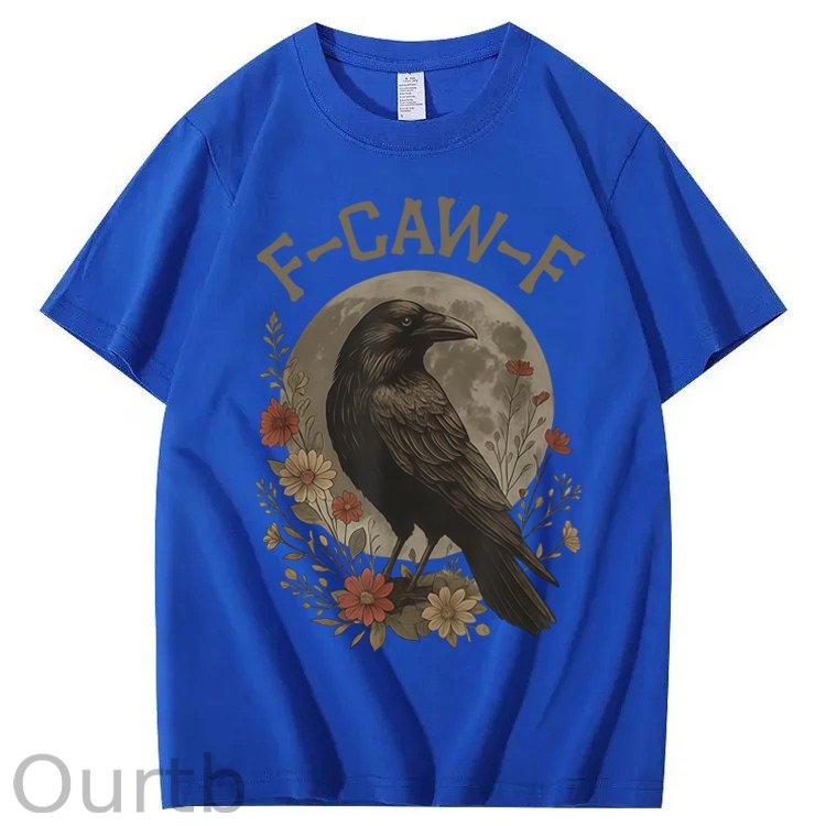 F-Caw-F Crow Raven 100% Cotton T-Shirt
