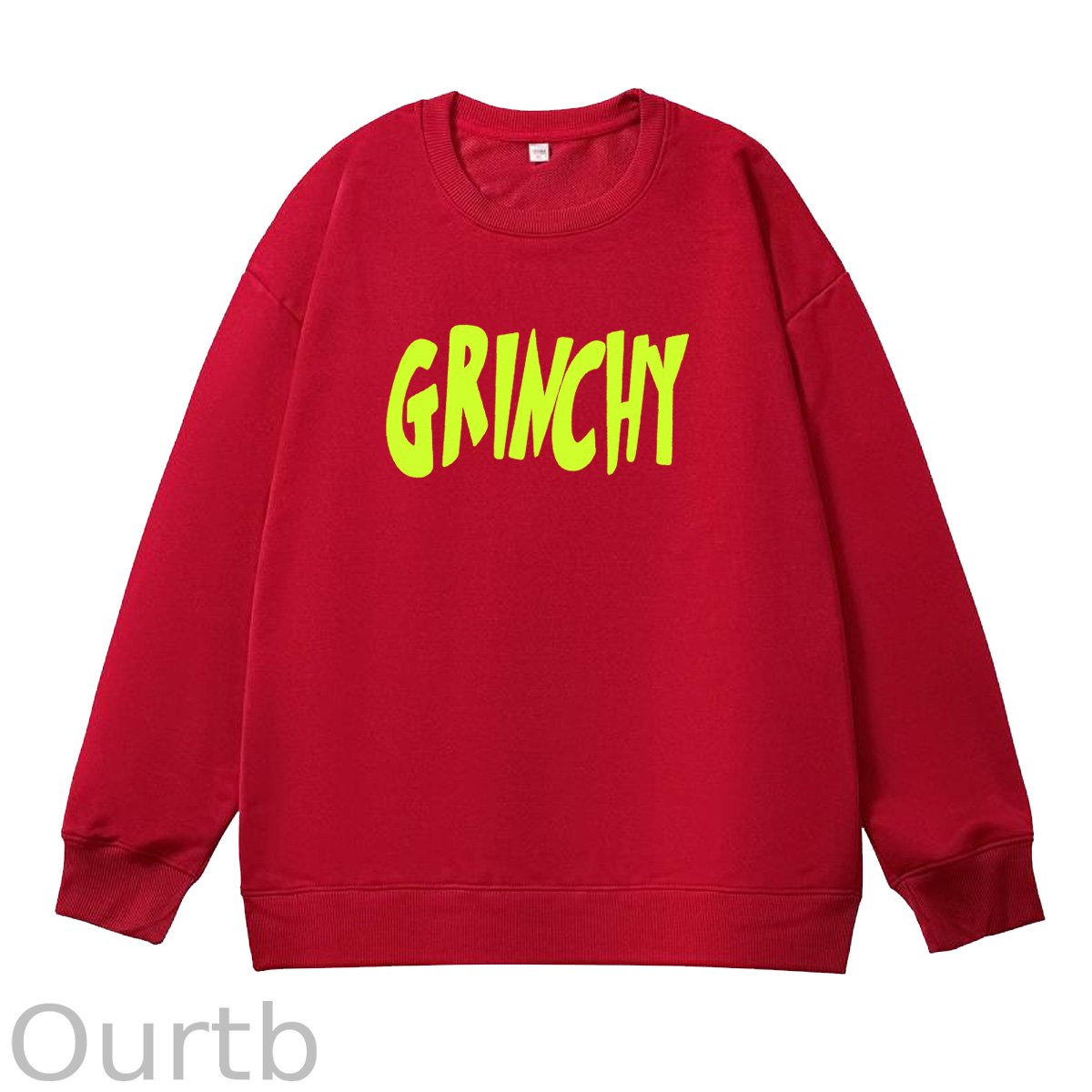 Christmas  Pattern 100% 300g CottonCrew Neck Sweatshirt