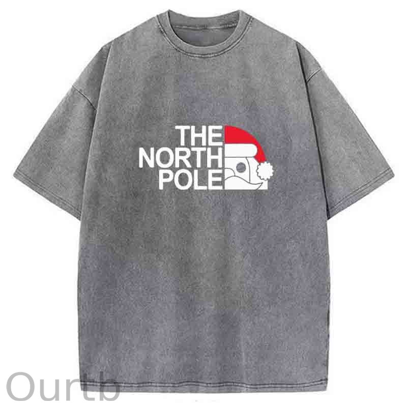 The North Pole Christmas Washed T-Shirt