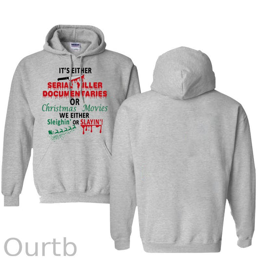 Christmas  Pattern 100% 300g Cotton Classic Hoodie