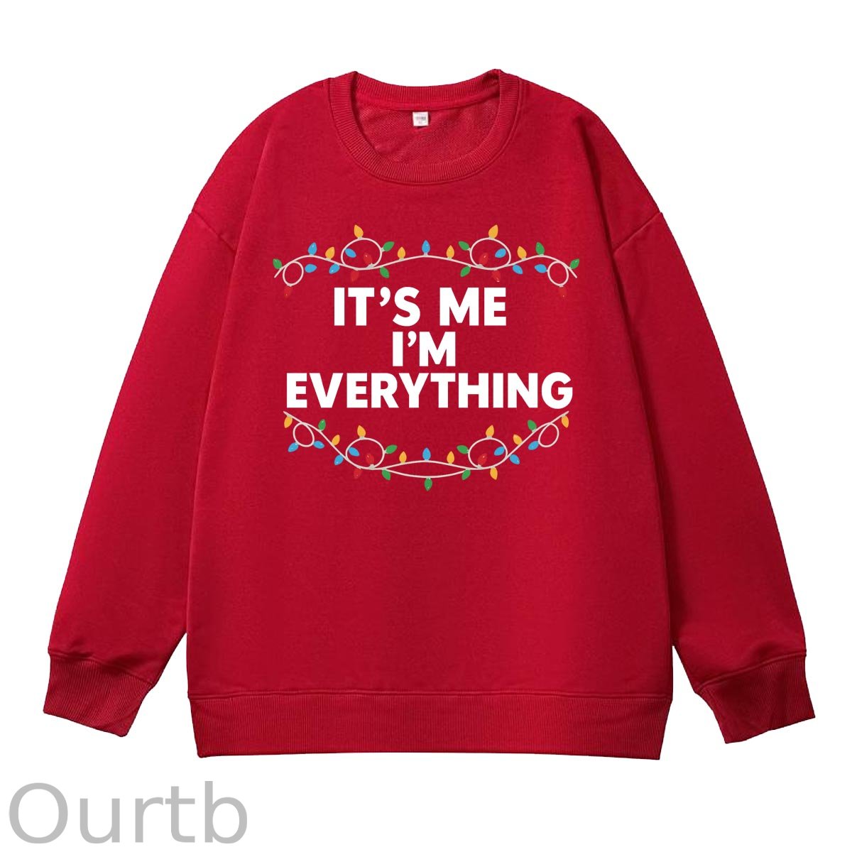 Christmas Couple  Pattern 100% 300g CottonCrew Neck Sweatshirt