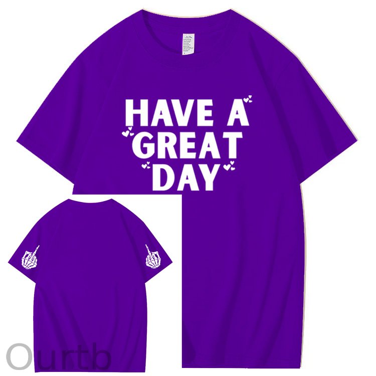 Have A Great Day Pattern100% Cotton T-Shirt