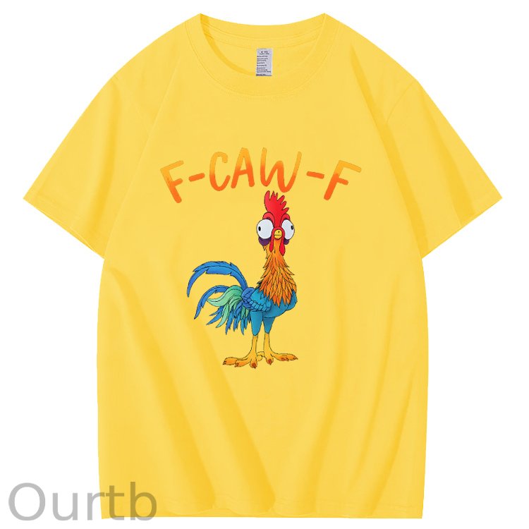 F-Caw-F Chicken Pattern100% Cotton T-Shirt