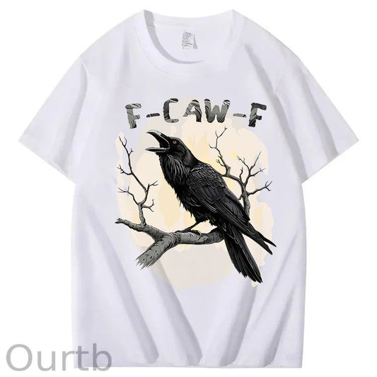 F-Caw-F Crow 100% Cotton T-Shirt