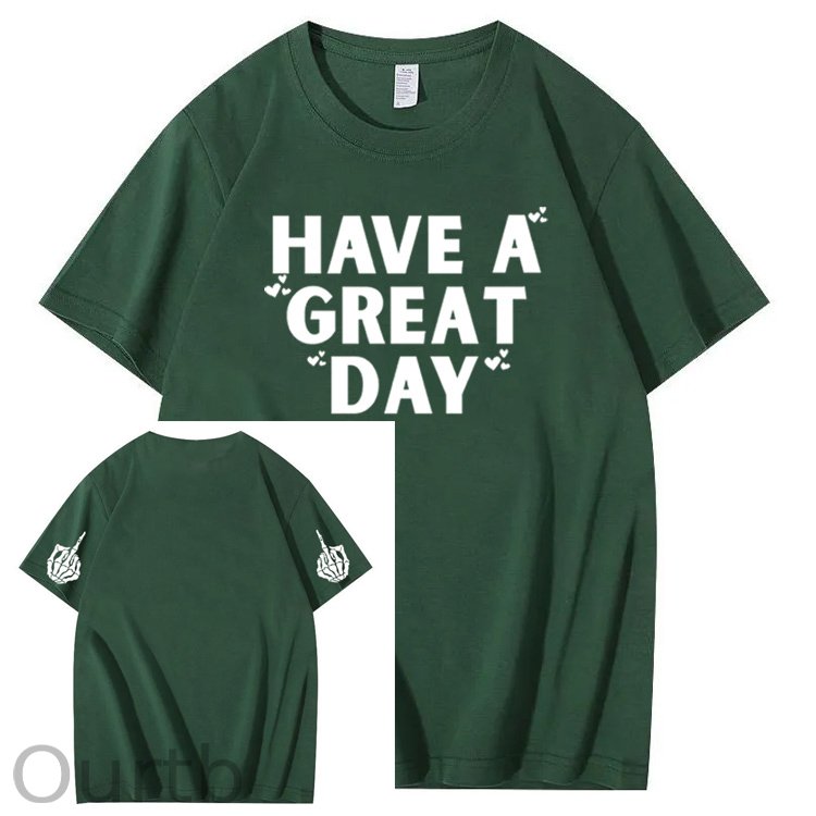 Have A Great Day Pattern100% Cotton T-Shirt