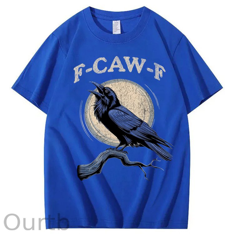 F-Caw-F Crow Raven 100% Cotton T-Shirt