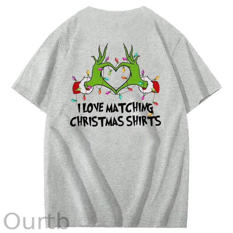 I Love  Matching Christmas Shirt  But I Don't  Pattern  100% Cotton T-Shirt