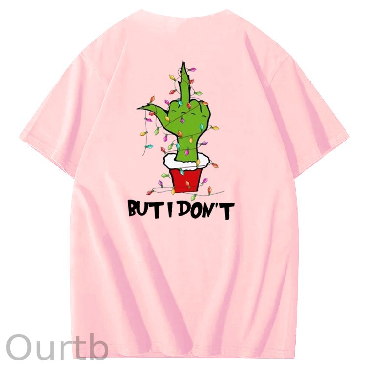 Christmas But I Don't  Pattern  100% Cotton T-Shirt