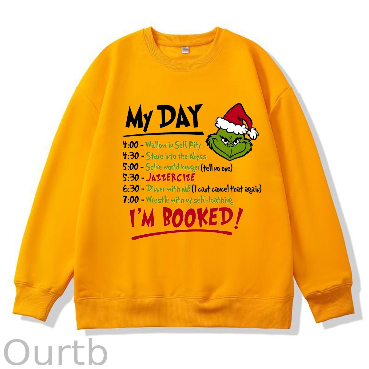 Christmas My Days   Pattern 100% 300g CottonCrew Neck Sweatshirt