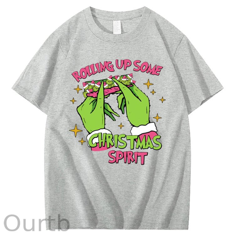 Rolling Up Some Christmas Spirit Pattern100% Cotton T-Shirt