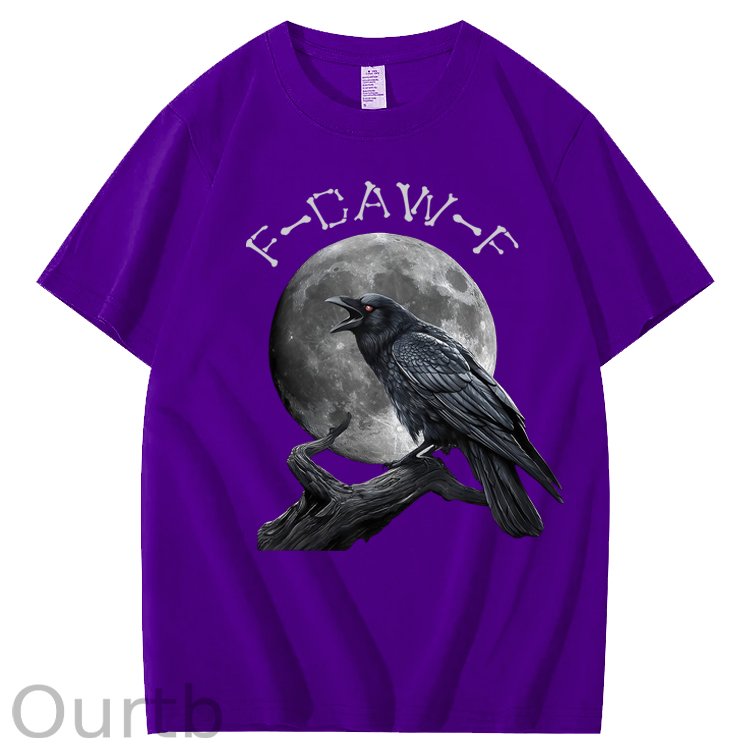 F-Caw-F Crow Raven 100% Cotton T-Shirt