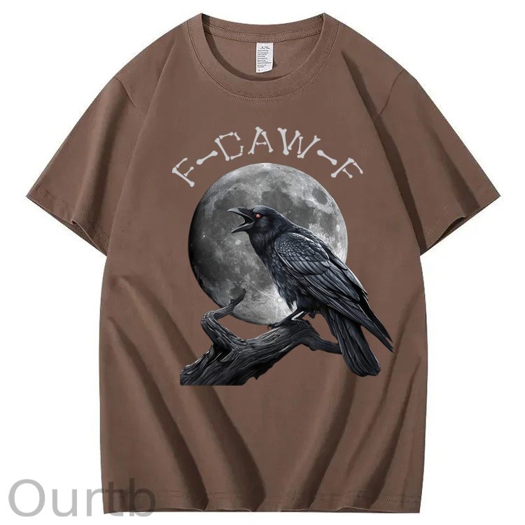 F-Caw-F Crow Raven 100% Cotton T-Shirt