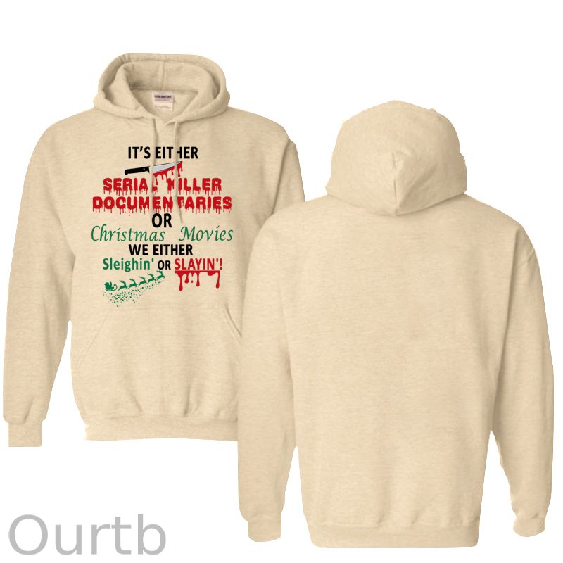 Christmas  Pattern 100% 300g Cotton Classic Hoodie
