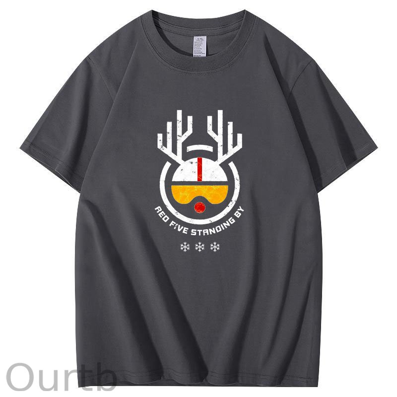 Rudolph Red Five Standing By Christmas T-Shirt