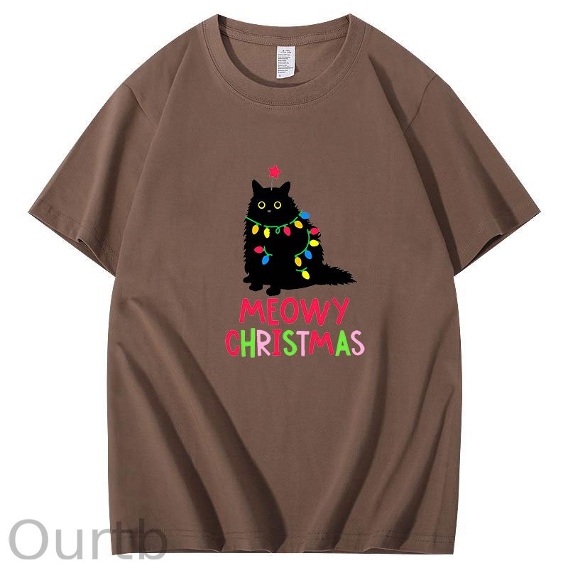 Meowy Christmas Cat T-Shirt