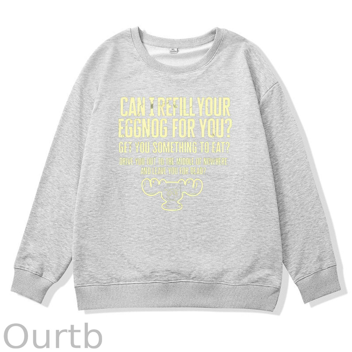 Funny Pattern 100% 300g CottonCrew Neck Sweatshirt