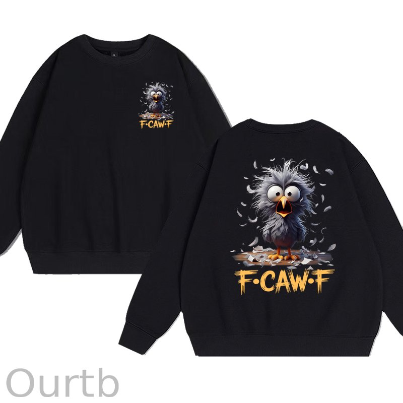 Funny F-Caw-F Chicken 100% Cotton Fleece Sweatshirt