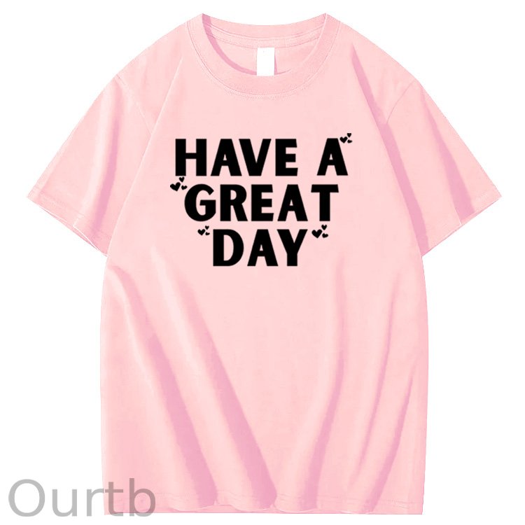 Have A Great Day Pattern100% Cotton T-Shirt