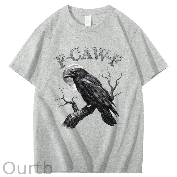 F-Caw-F Crow 100% Cotton T-Shirt
