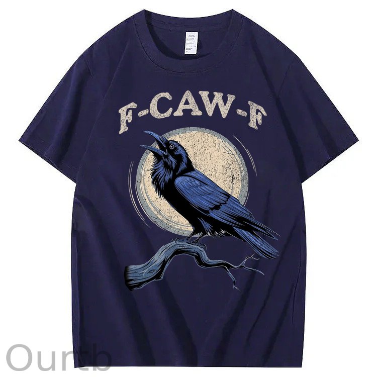 F-Caw-F Crow Raven 100% Cotton T-Shirt