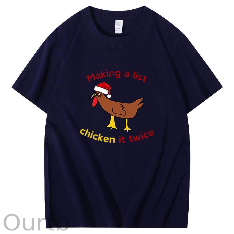 Chicken It Twice Christmas T-Shirt